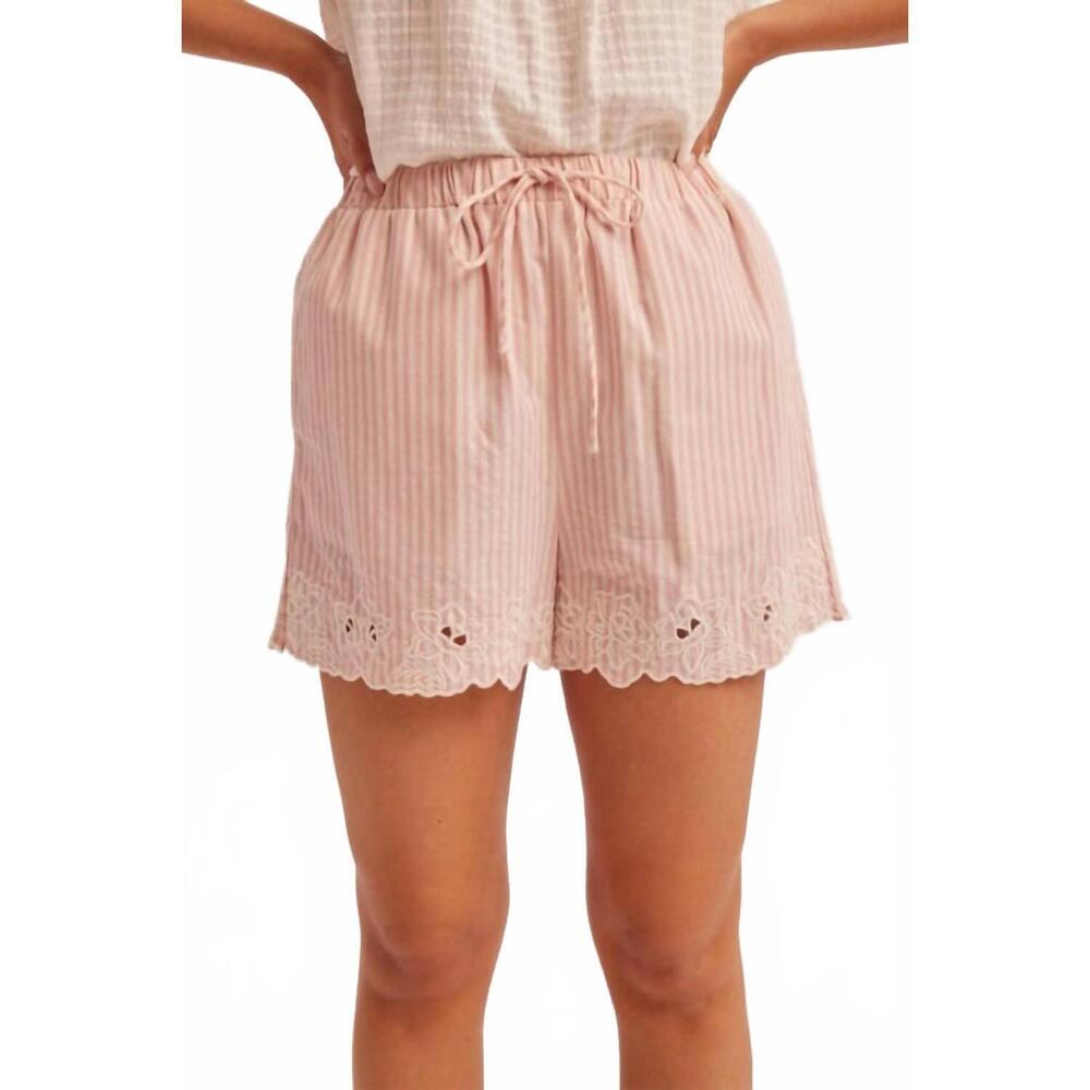 NEW HEM & THREAD blakely shorts in pink